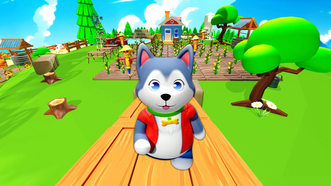 Parkour Up: Husky Go Go - Gameplay image of android game