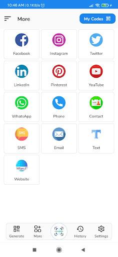 WiFi QR Code Scanner,Generator - عکس برنامه موبایلی اندروید