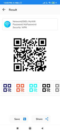 WiFi QR Code Scanner,Generator - عکس برنامه موبایلی اندروید