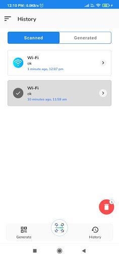 WiFi QR Code Scanner,Generator - عکس برنامه موبایلی اندروید