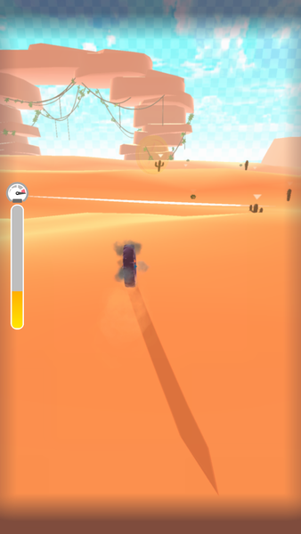 Roll the wheel - desert rider - Gameplay image of android game