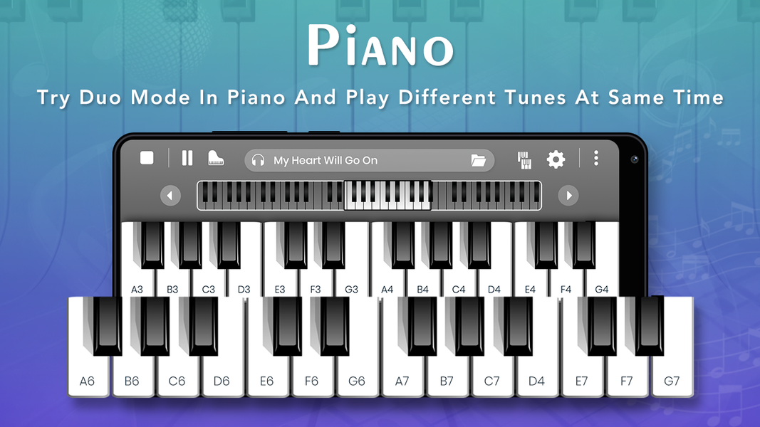 Piano : Play Music Keyboard - عکس برنامه موبایلی اندروید