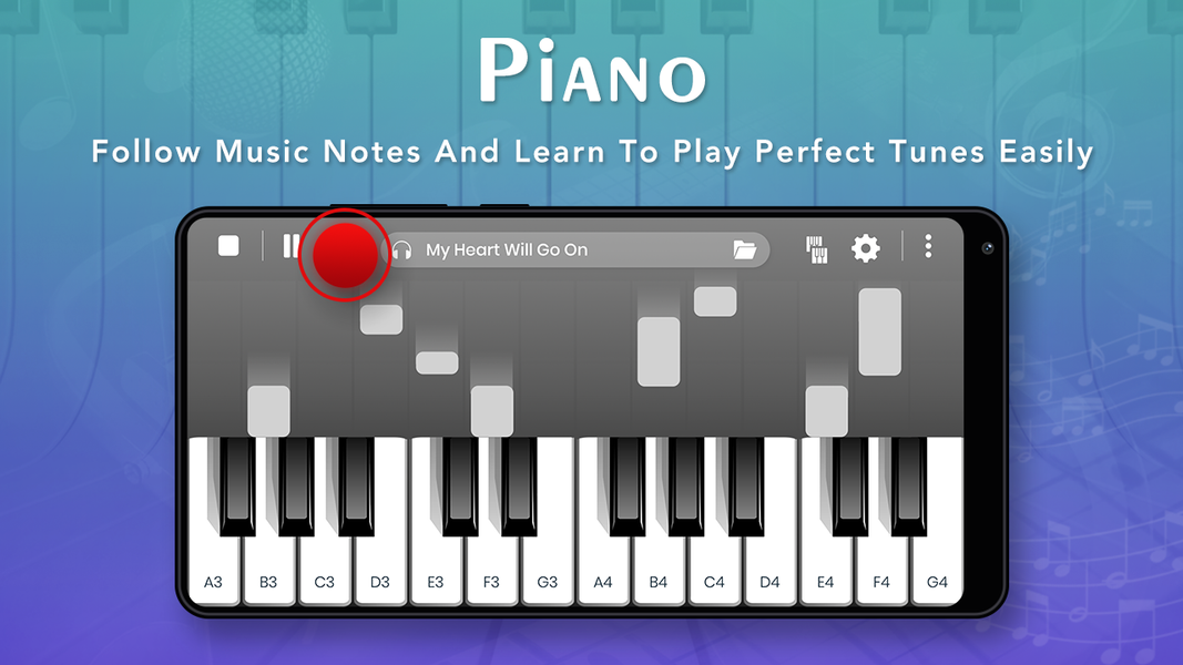 Piano : Play Music Keyboard - عکس برنامه موبایلی اندروید