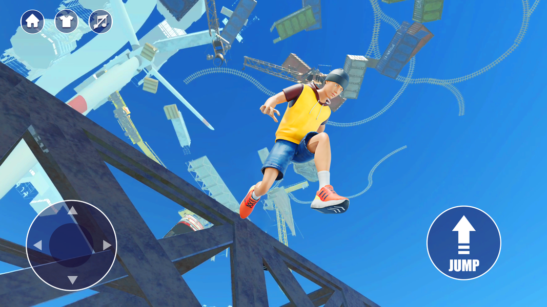 Run Up 3D: Epic Sky Parkour - Image screenshot of android app