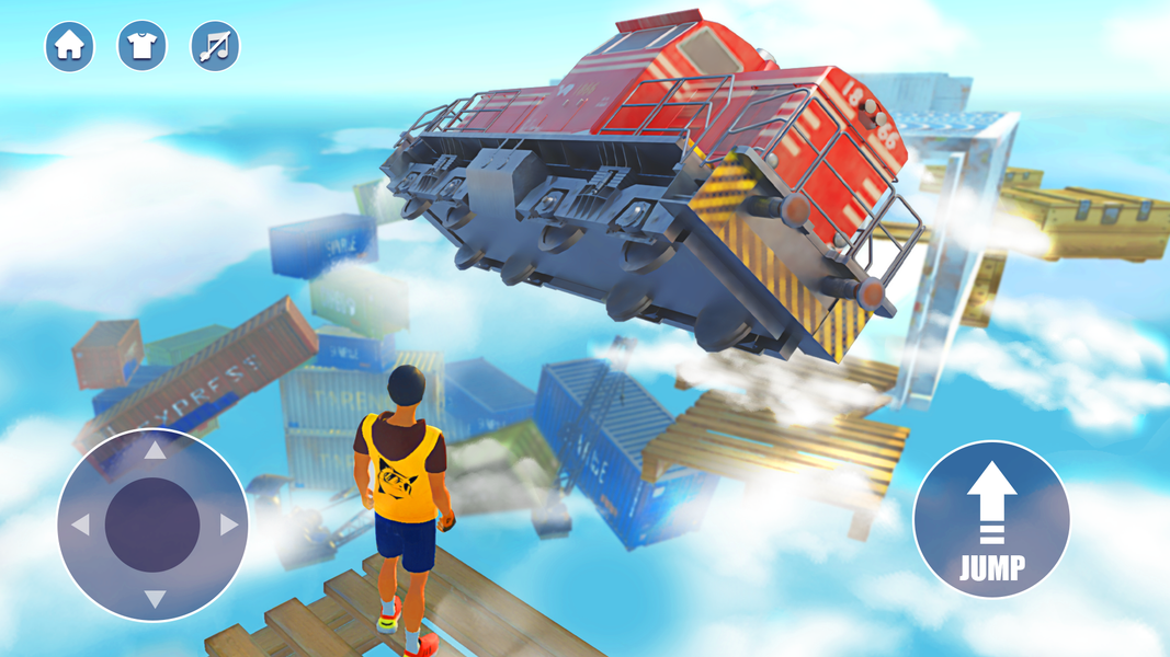 Run Up 3D: Epic Sky Parkour - Image screenshot of android app