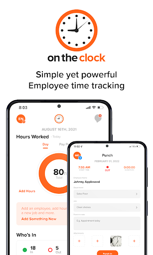 OnTheClock Employee Time Clock - Image screenshot of android app