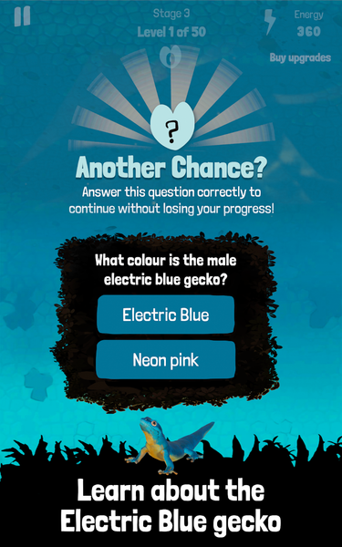 Electric Blue: Gecko dash! - عکس بازی موبایلی اندروید