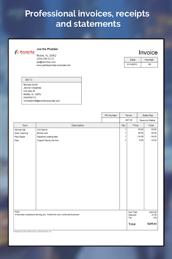 Street Invoice - Image screenshot of android app