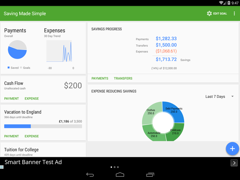 Saving Made Simple - Image screenshot of android app