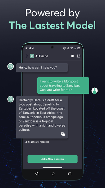 ChatAI - AI Chatbot Assistant - عکس برنامه موبایلی اندروید