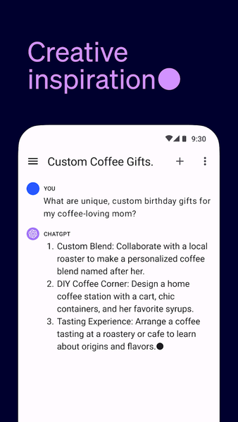 ChatGPT - عکس برنامه موبایلی اندروید