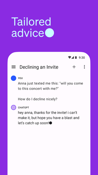 ChatGPT - عکس برنامه موبایلی اندروید