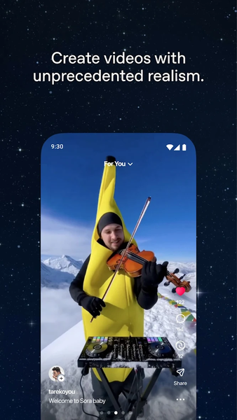 Sora by OpenAI - Image screenshot of android app