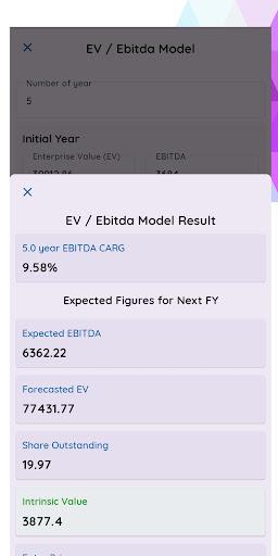 Target - Stock Intrinsic Value - Image screenshot of android app