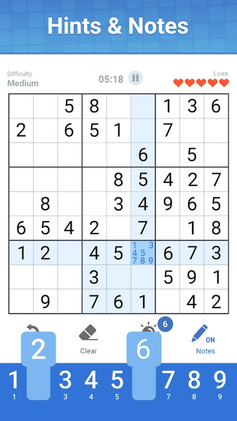 Sudoku Master - Gameplay image of android game