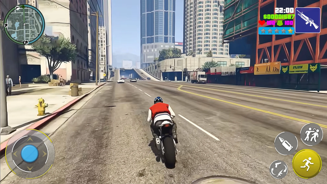 Grand Gangster: Rope hero City - Gameplay image of android game