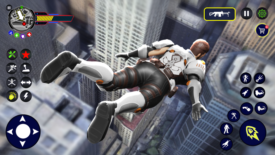 Super Rope Hero: Crime City - Gameplay image of android game