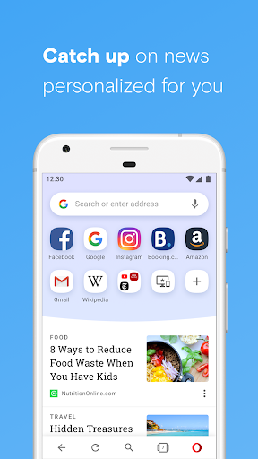 Opera browser beta with AI - Image screenshot of android app