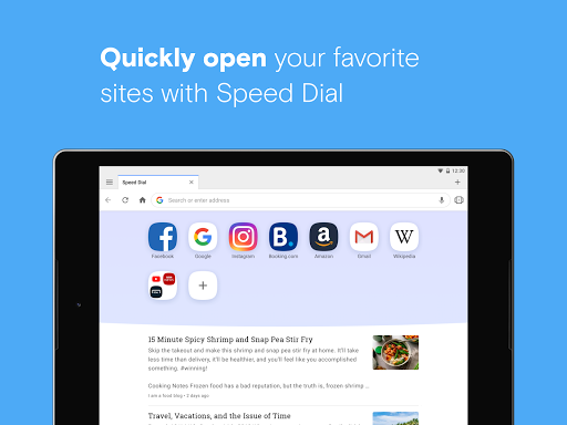 Opera browser beta with AI - Image screenshot of android app