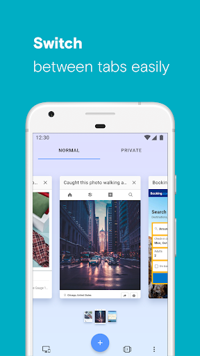 Opera browser beta with AI - Image screenshot of android app