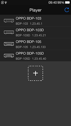 OPPO BDP-10x MediaControl - Image screenshot of android app