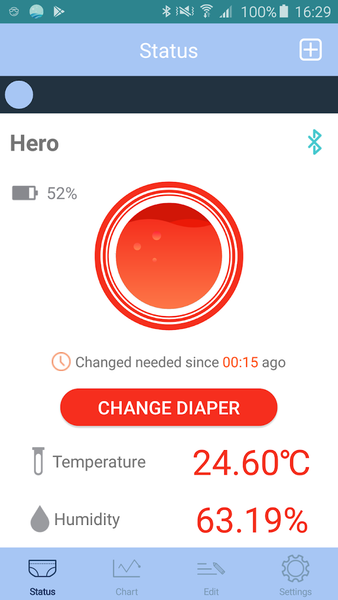 Opro۹ Adult SmartDiaper - عکس برنامه موبایلی اندروید