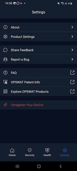 OPSWAT Mobile App - عکس برنامه موبایلی اندروید