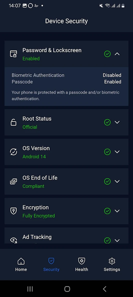 OPSWAT Mobile App - عکس برنامه موبایلی اندروید