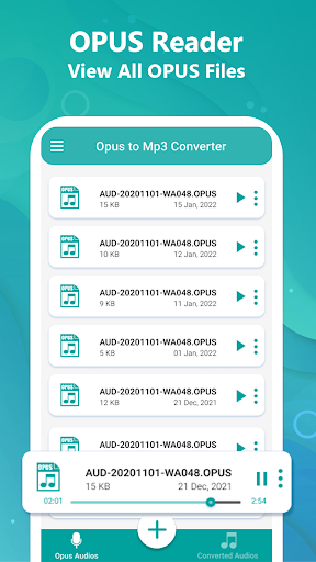 Opus to Mp3 Converter - Image screenshot of android app