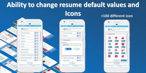 Resume builder - CV maker - عکس برنامه موبایلی اندروید