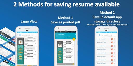 Resume builder - CV maker - عکس برنامه موبایلی اندروید