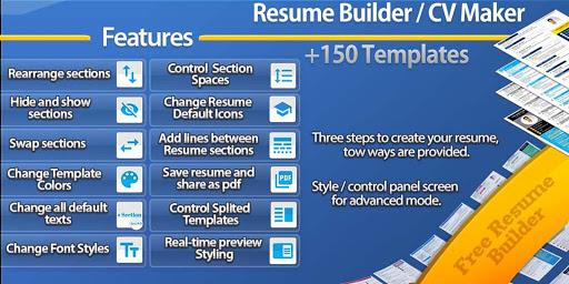 Resume builder  - CV maker - عکس برنامه موبایلی اندروید