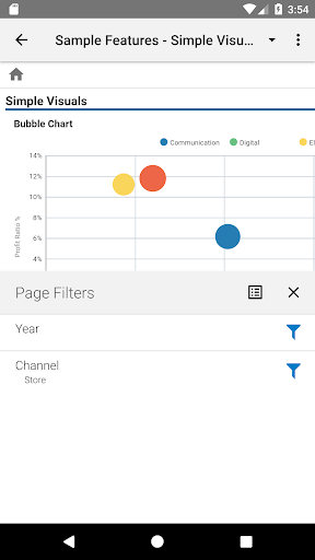 Oracle BI Mobile (Deprecated) - Image screenshot of android app