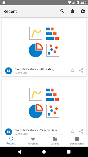 Oracle BI Mobile (Deprecated) - Image screenshot of android app