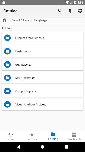 Oracle BI Mobile (Deprecated) - Image screenshot of android app