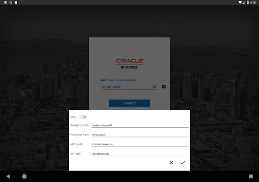 Oracle BI Mobile (Deprecated) - Image screenshot of android app