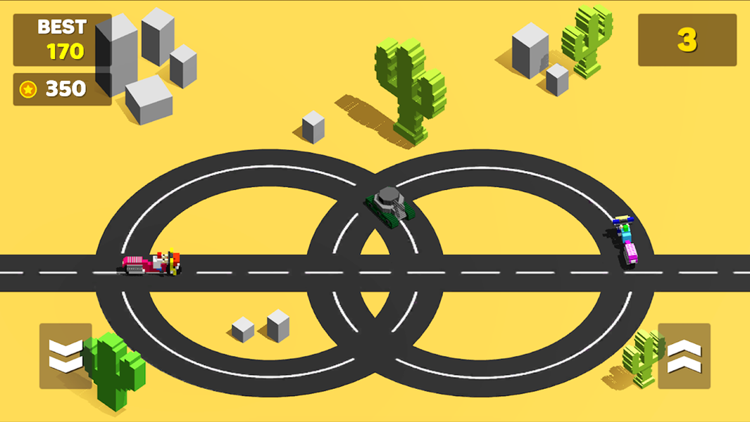 Circle Crash - Blocky Race - عکس بازی موبایلی اندروید