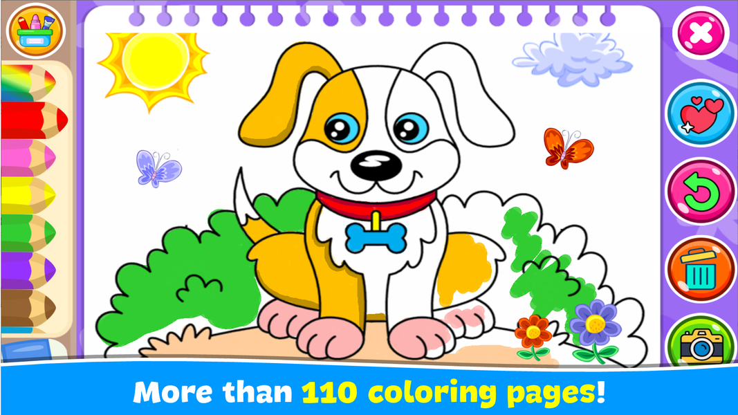 Coloring,  Music and Games - Gameplay image of android game