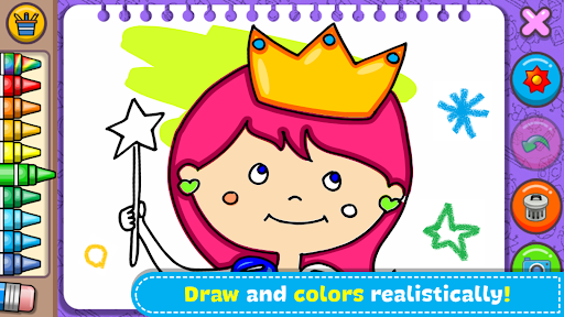 Princess Coloring Book & Games - عکس بازی موبایلی اندروید