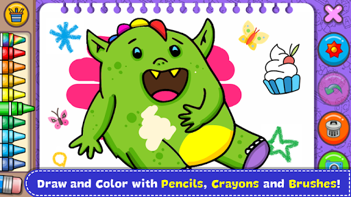 Fantasy Coloring Book & Games - Gameplay image of android game