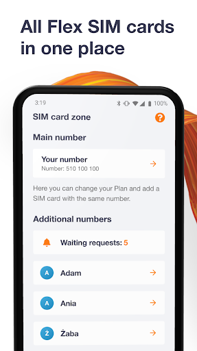 Orange Flex – offer with eSIM - عکس برنامه موبایلی اندروید