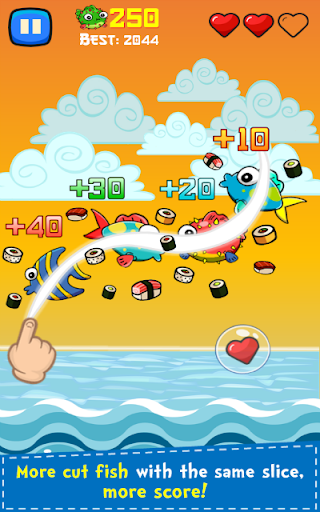 Sushi Ninja - Gameplay image of android game