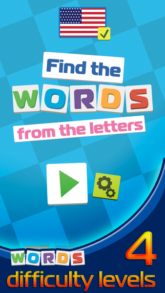 Find the words from the letter - Gameplay image of android game