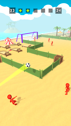 Crazy Kick! Fun Football game - Gameplay image of android game