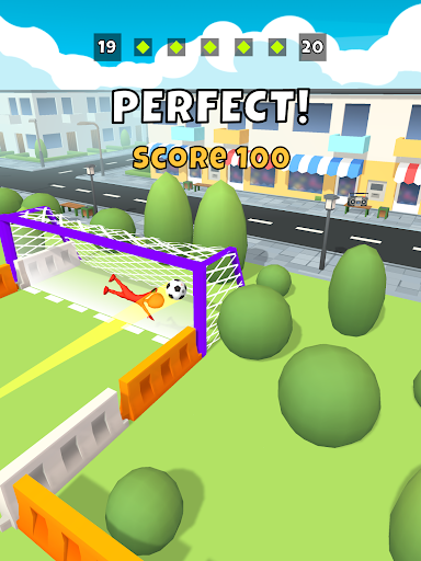 Crazy Kick! Fun Football game - Gameplay image of android game