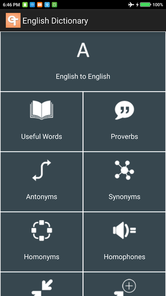 English Dictionary - Image screenshot of android app