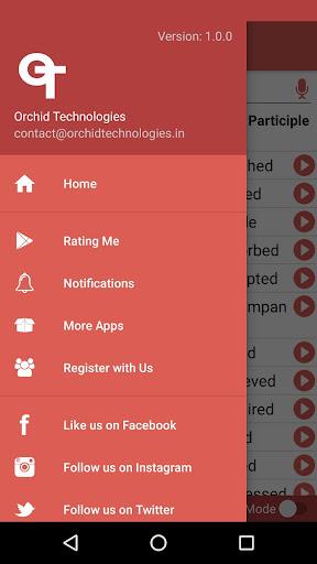 English Verbs: Regular and Irr - Image screenshot of android app