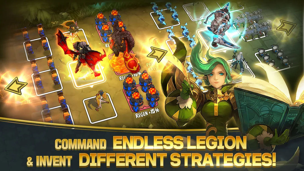 Legion Master: Idle RTS - عکس بازی موبایلی اندروید