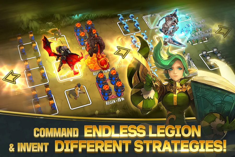Legion Master: Idle RTS - عکس بازی موبایلی اندروید