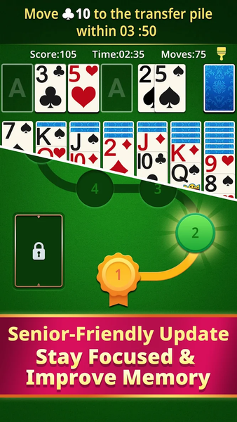 Daily Solitaire Classic Game - Gameplay image of android game